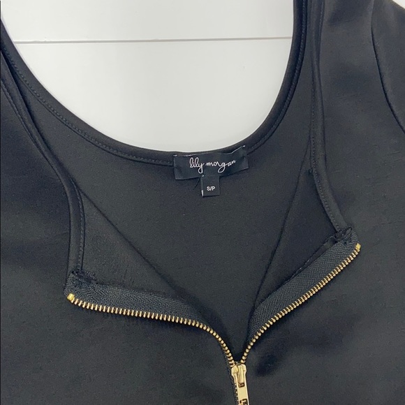 Lilly Morgan Peplum Sz S Black Tank - Picture 5 of 6